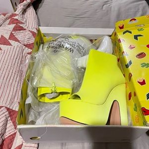 Lemon drop heels from privileged new size 7